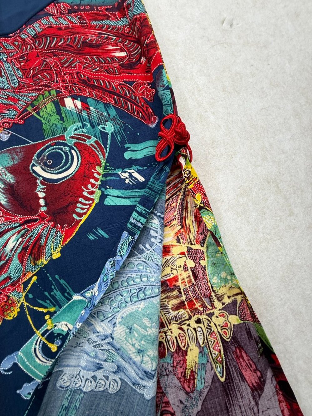 Vintage Jams World Rock Fish Limited Edition Rayon Dress Hawaii Small Midi USA - Picture 6 of 16